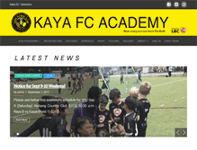 Tablet Screenshot of kayafcacademy.com